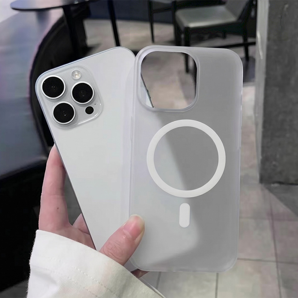 Ring Stand Case - Ultra Thin Soft Matte Magnetic Phone