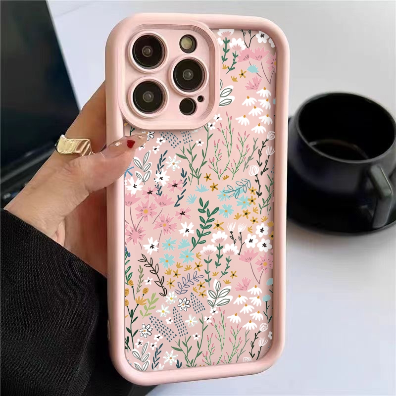 Phone Cases Popular - Pink High-bamboo Floral Pattern iPhone Case
