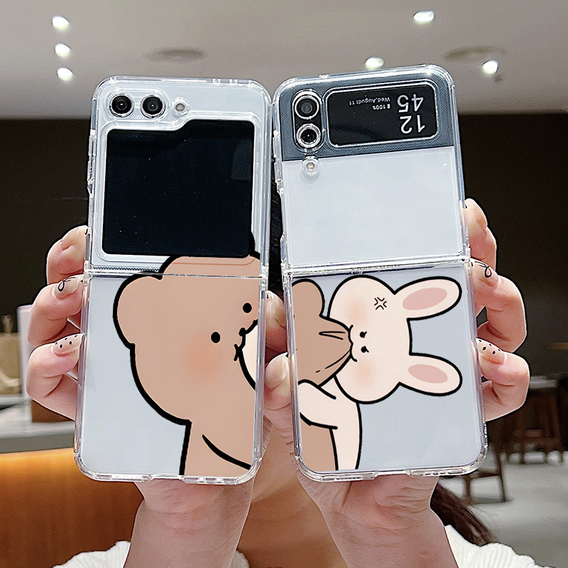 Funny Bunny Bear Paired Couple - đánh giá và giá Phone Cases Funny