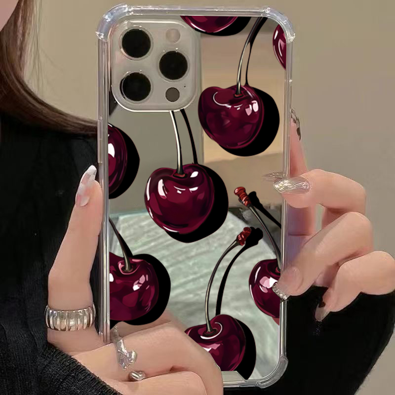Cute Cherry Pattern Phone Case - đánh giá và giá Phone Cases Pinterest