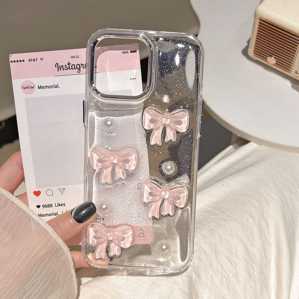 Korean Cute 3D Pink Bowknot Pe - đánh giá và giá Phone Cases Pinterest