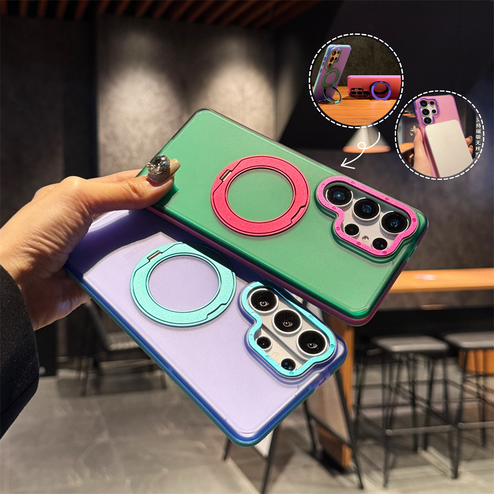 Contrasting Color 360 Rotating - đánh giá và giá Ring Stand Case